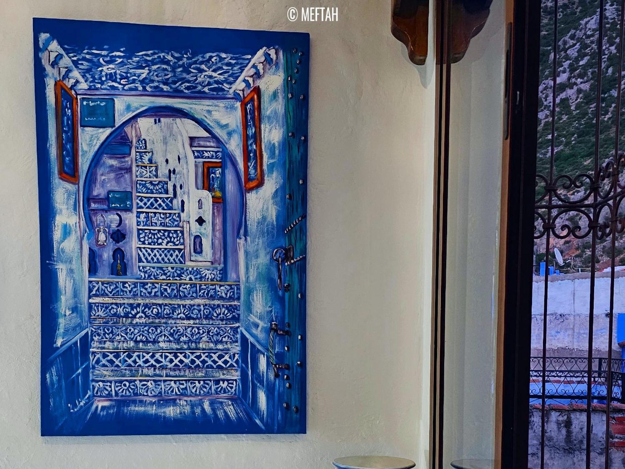 Appartement Casa Meftah Blue à Chefchaouen Extérieur photo